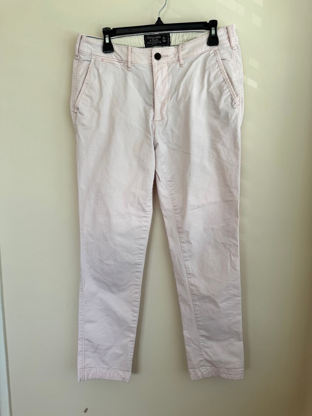 Abercrombie & Fitch Rustin Athletic Slim Stretch Pants Pink Sz 31f